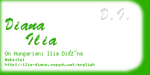 diana ilia business card